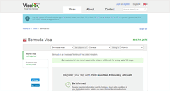 Desktop Screenshot of bermuda.visahq.ca