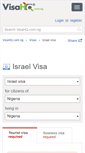 Mobile Screenshot of israel.visahq.com.ng