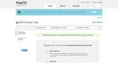 Desktop Screenshot of micronesia.visahq.ca