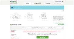 Desktop Screenshot of bolivia.visahq.com