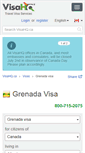 Mobile Screenshot of grenada.visahq.ca