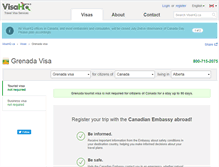 Tablet Screenshot of grenada.visahq.ca
