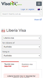 Mobile Screenshot of liberia.visahq.com.au