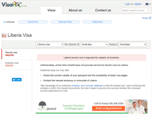Tablet Screenshot of liberia.visahq.com.au