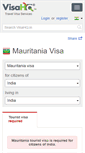 Mobile Screenshot of mauritania.visahq.in