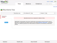 Tablet Screenshot of mauritania.visahq.in