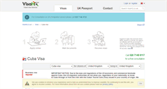 Desktop Screenshot of cuba.visahq.co.uk