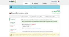 Desktop Screenshot of brunei-darussalam.visahq.co.uk
