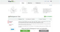 Desktop Screenshot of madagascar.visahq.com.au