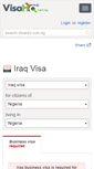 Mobile Screenshot of iraq.visahq.com.ng