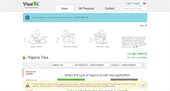 Desktop Screenshot of algeria.visahq.co.uk