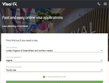 Tablet Screenshot of algeria.visahq.co.uk