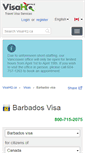 Mobile Screenshot of barbados.visahq.ca
