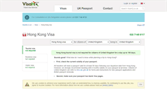Desktop Screenshot of hong-kong.visahq.co.uk