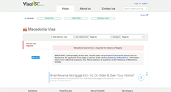 Desktop Screenshot of macedonia.visahq.com.ng