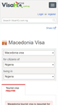Mobile Screenshot of macedonia.visahq.com.ng