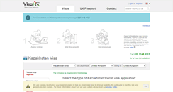Desktop Screenshot of kazakhstan.visahq.co.uk