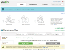 Tablet Screenshot of kazakhstan.visahq.co.uk