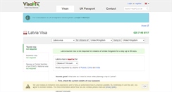 Desktop Screenshot of latvia.visahq.co.uk