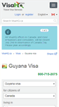 Mobile Screenshot of guyana.visahq.ca