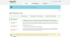 Desktop Screenshot of philippines.visahq.co.uk