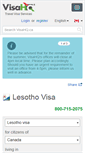 Mobile Screenshot of lesotho.visahq.ca