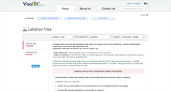 Desktop Screenshot of lebanon.visahq.com.au