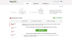 Desktop Screenshot of myanmar.visahq.com.au