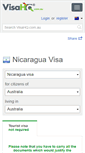 Mobile Screenshot of nicaragua.visahq.com.au