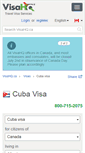 Mobile Screenshot of cuba.visahq.ca