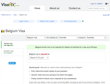 Tablet Screenshot of belgium.visahq.com.au