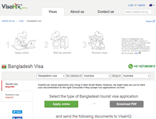 Tablet Screenshot of bangladesh.visahq.com.au