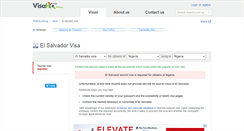 Desktop Screenshot of el-salvador.visahq.com.ng