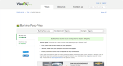 Desktop Screenshot of burkina-faso.visahq.com.ng