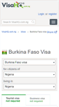 Mobile Screenshot of burkina-faso.visahq.com.ng