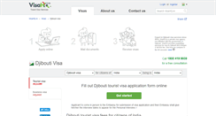 Desktop Screenshot of djibouti.visahq.in