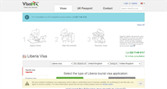 Desktop Screenshot of liberia.visahq.co.uk