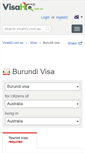 Mobile Screenshot of burundi.visahq.com.au