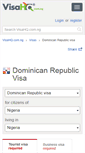 Mobile Screenshot of dominican-republic.visahq.com.ng