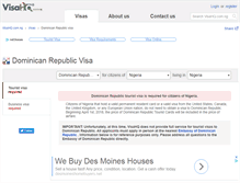 Tablet Screenshot of dominican-republic.visahq.com.ng