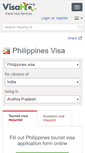 Mobile Screenshot of philippines.visahq.in