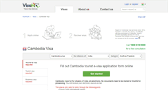 Desktop Screenshot of cambodia.visahq.in