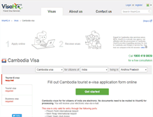 Tablet Screenshot of cambodia.visahq.in