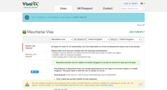 Desktop Screenshot of mauritania.visahq.co.uk