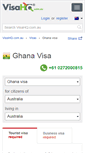 Mobile Screenshot of ghana.visahq.com.au