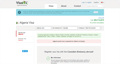 Desktop Screenshot of algeria.visahq.ca
