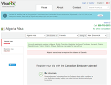 Tablet Screenshot of algeria.visahq.ca