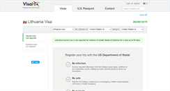 Desktop Screenshot of lithuania.visahq.com