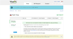 Desktop Screenshot of haiti.visahq.co.uk