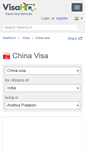 Mobile Screenshot of china.visahq.in